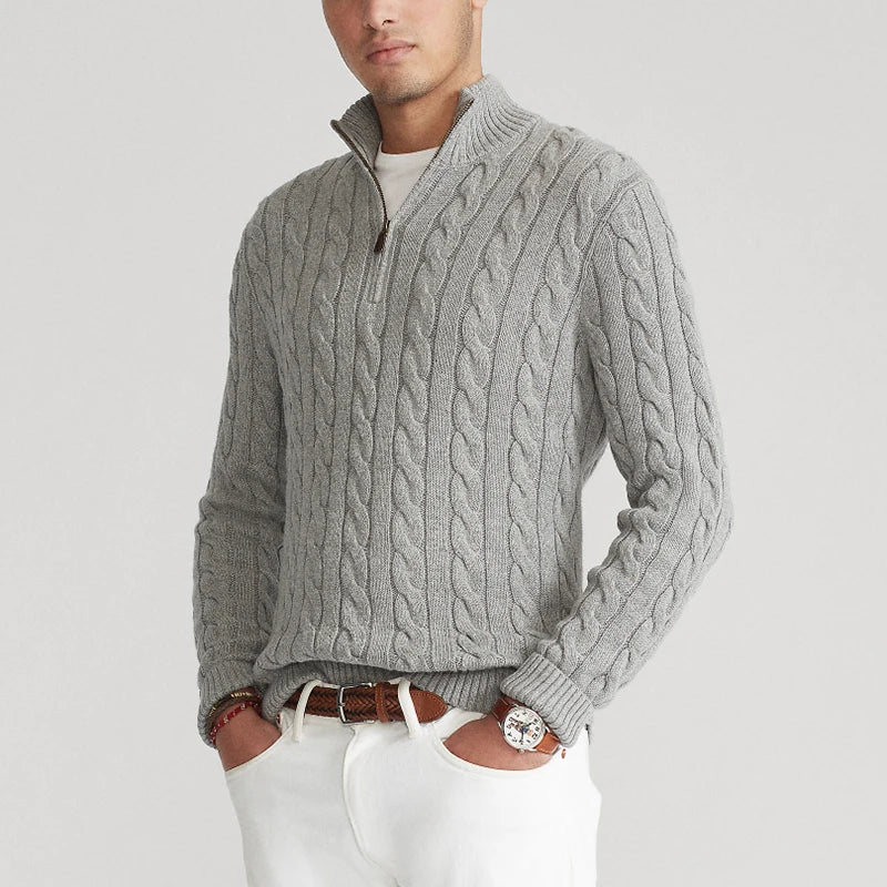 Half Zip Knit Trui