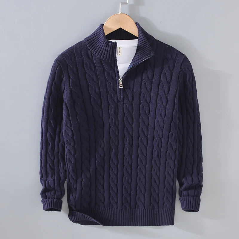Half Zip Knit Trui