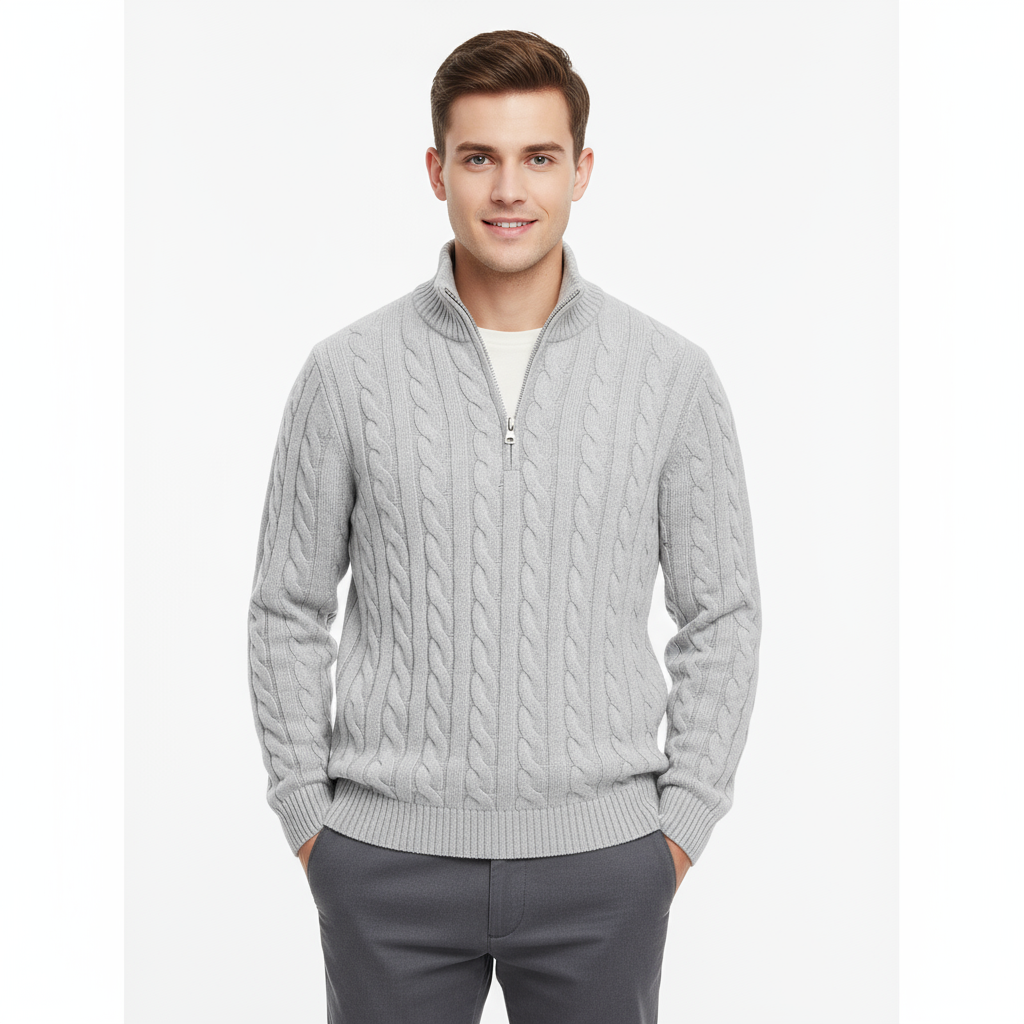 Half Zip Knit Trui