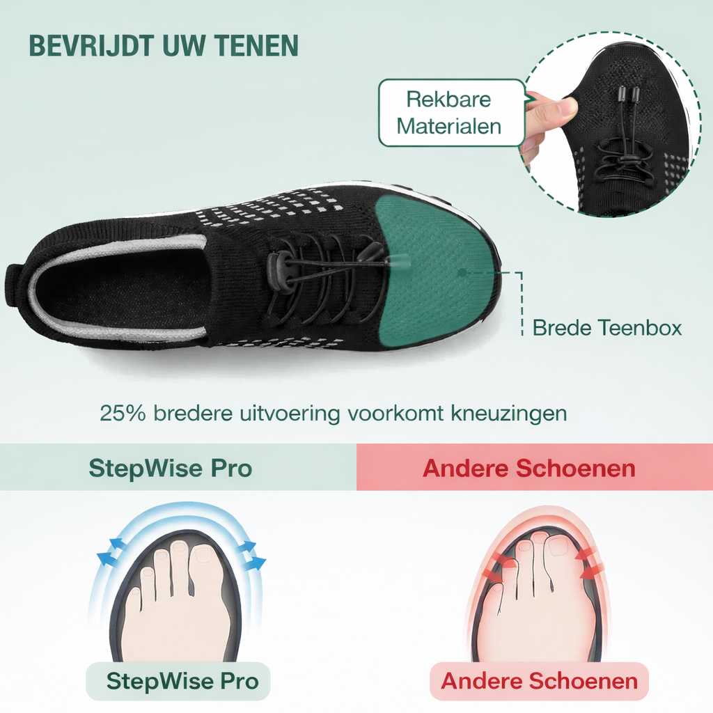 StepWise Pro™ Ergonomische Schoenen met demping