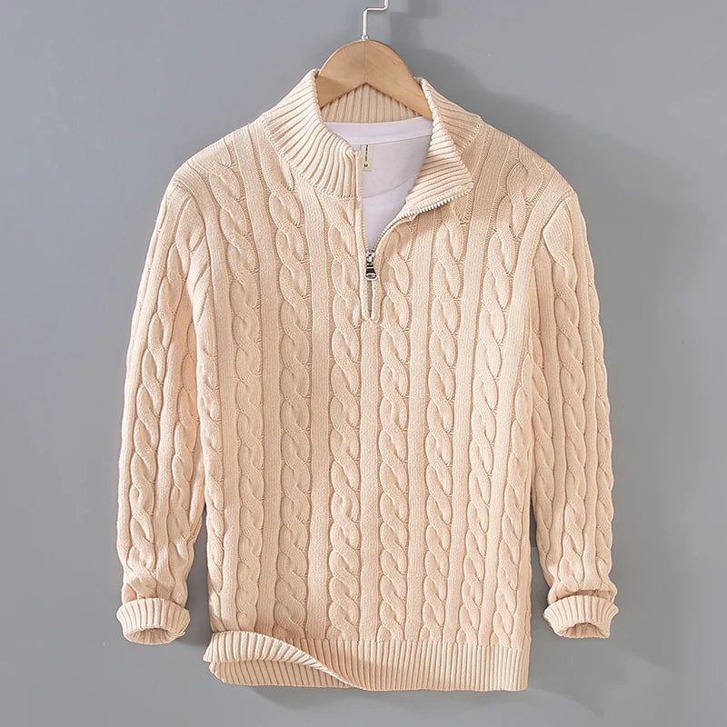 Half Zip Knit Trui