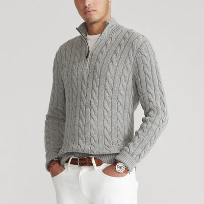 Half Zip Knit Trui