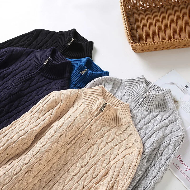Half Zip Knit Trui