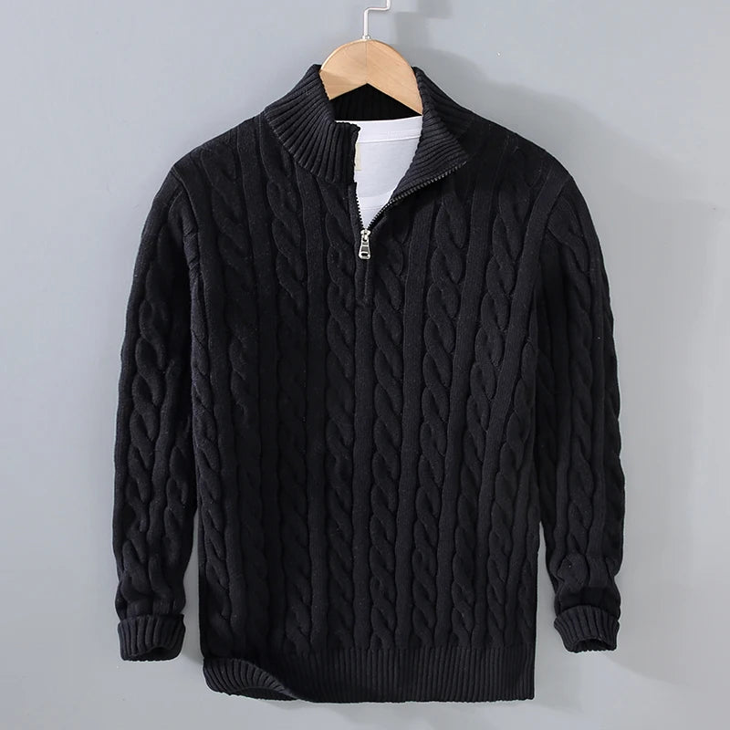Half Zip Knit Trui