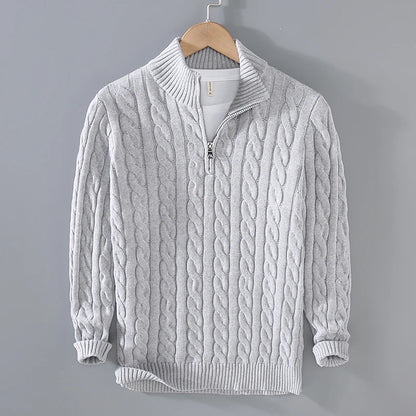 Half Zip Knit Trui