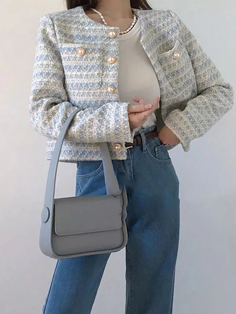 Tweed Korte Stijl Blazer