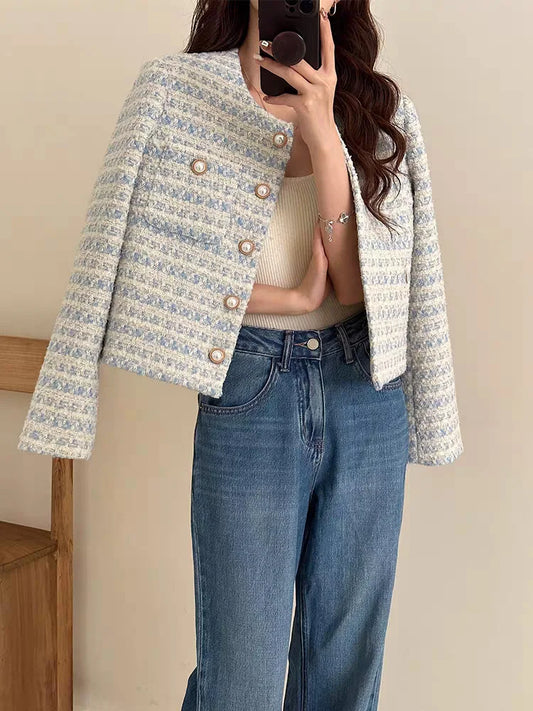 Tweed Korte Stijl Blazer