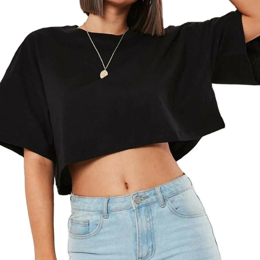 Bold Edge Cropped Tee