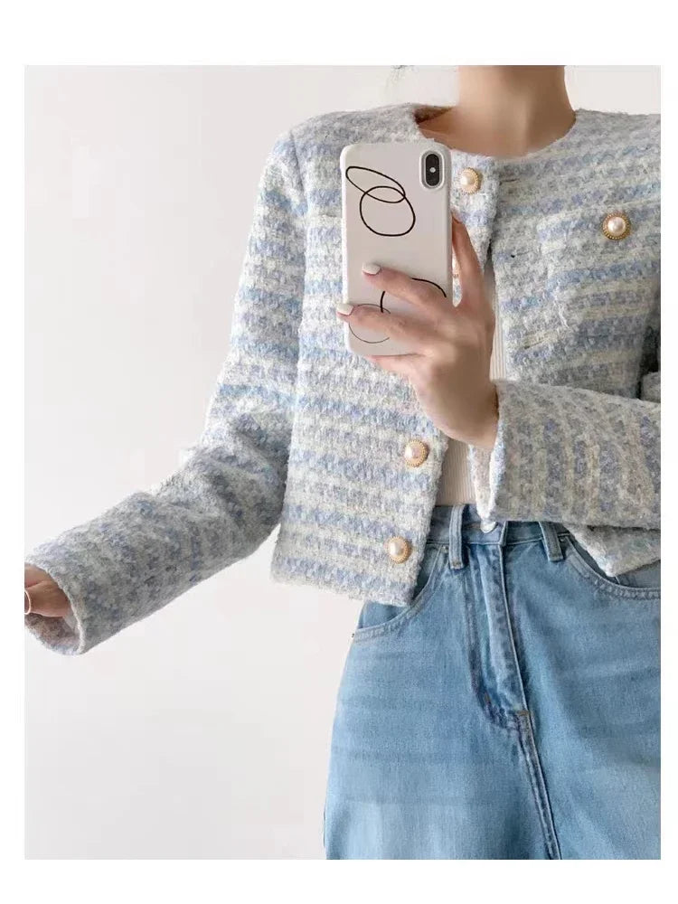 Tweed Korte Stijl Blazer