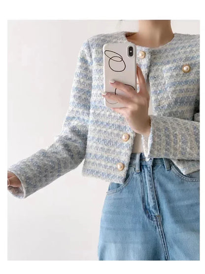 Tweed Korte Stijl Blazer