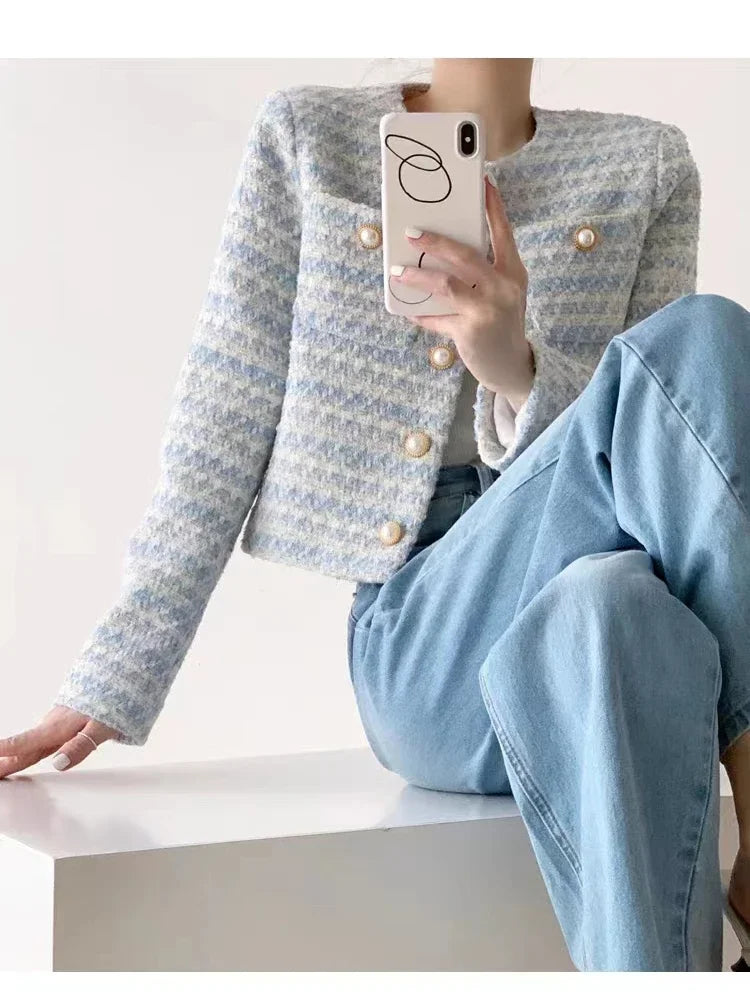 Tweed Korte Stijl Blazer