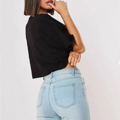 Bold Edge Cropped Tee