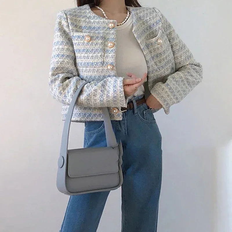 Tweed Korte Stijl Blazer