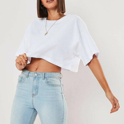 Bold Edge Cropped Tee