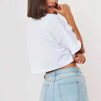 Bold Edge Cropped Tee