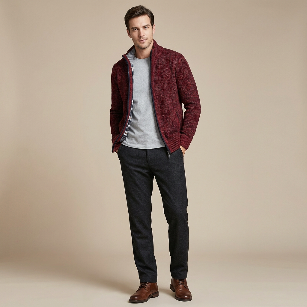 Elias - Knitted Heren Vest