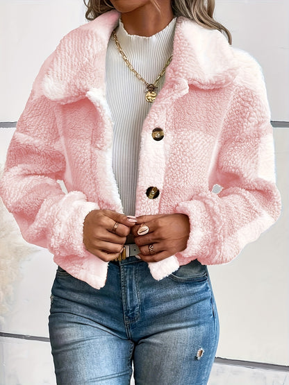 Trendy Geruite Teddy Jas