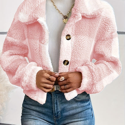 Trendy Geruite Teddy Jas